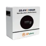25.6V 100Ah Smart Control Wall-Mounted LiFePo4 Battery
